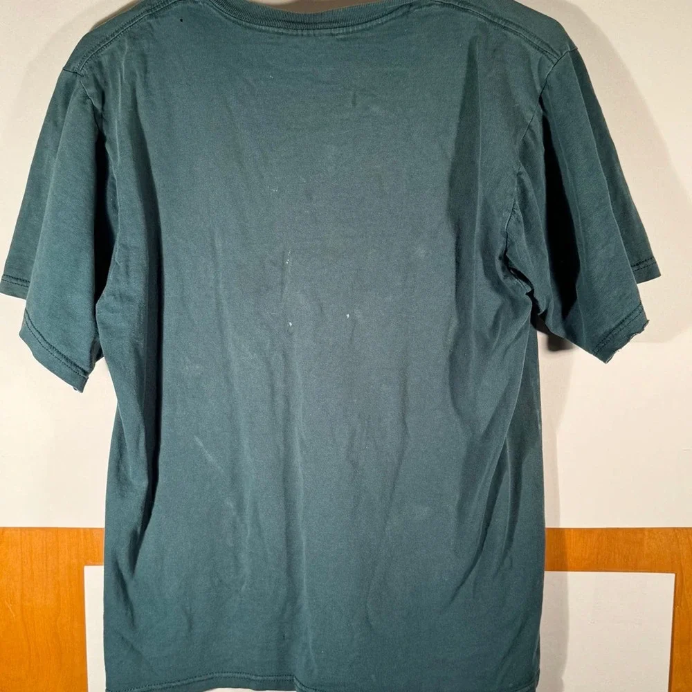 Vintage 90'S Nike Mini Swoosh USA Size S Small Shirt Green‎ V-Neck T-Shirt